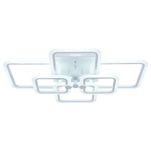Люстра потолочная ЛЕД с пультом Матрикс (Matrix) 10220/6LED 120W Escada белая на 1 лампу, основание белое в стиле хай-тек с пультом фото 2
