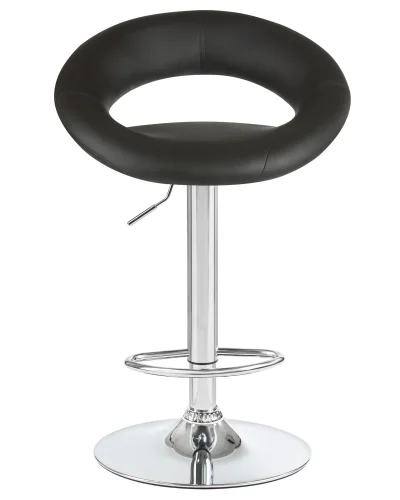 Стул барный набор 2 шт. SET-2 5001-LM MIRA , цвет сиденья черный, цвет основания хром Dobrin, /экокожа, ножки/металл/хром, размеры - 790*1020***535*470 фото 7