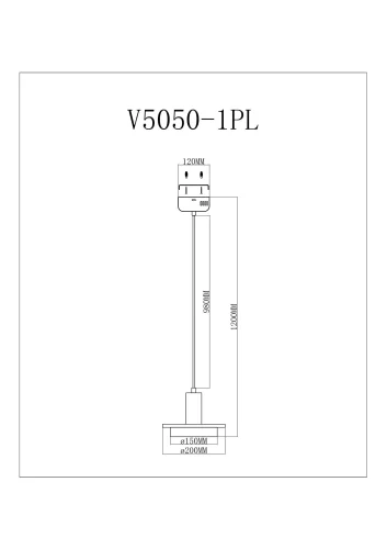 Светильник подвесной LED Solumn V5050-1PL Moderli золотой на 1 лампу, основание золотое в стиле современный фото 4 Светильник подвесной LED Solumn V5050-1PL Moderli золотой на 1 лампу, основание золотое в стиле современный фото 4
