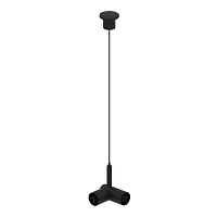Подвес с токопроводящим угловым соединителем Techno ST1601.449.00 ST-Luce чёрный в стиле хай-тек для светильников серии Techno techno модульная