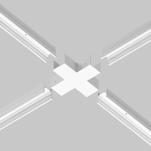 Коннектор X-образный для профиля Exility IP O-TR001-CC-W Maytoni белый в стиле хай-тек современный для светильников серии Exility IP exility ip уличная фото 4 Коннектор X-образный для профиля Exility IP O-TR001-CC-W Maytoni белый в стиле хай-тек современный для светильников серии Exility IP exility ip уличная фото 4