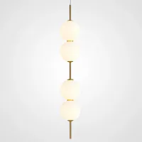 Светильник подвесной VOKE L4 219150-23 ImperiumLoft белый на 3 лампы, основание латунь в стиле современный 