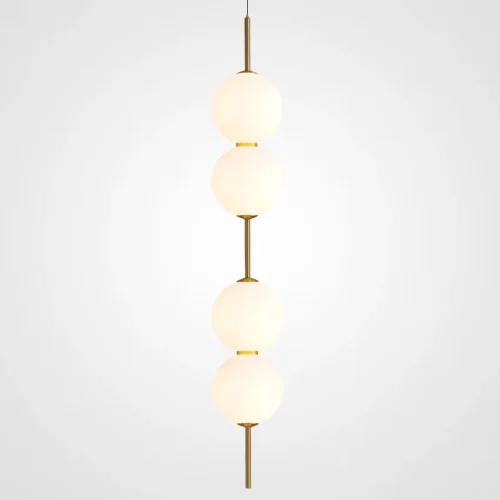 Светильник подвесной VOKE L3 219149-23 ImperiumLoft белый на 3 лампы, основание латунь в стиле современный фото 4 Светильник подвесной VOKE L3 219149-23 ImperiumLoft белый на 3 лампы, основание латунь в стиле современный фото 4