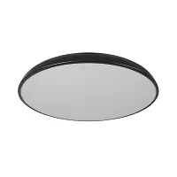 Светильник потолочный LED Dime 10371 Black LOFT IT белый на 1 лампу, основание чёрное в стиле современный круглый