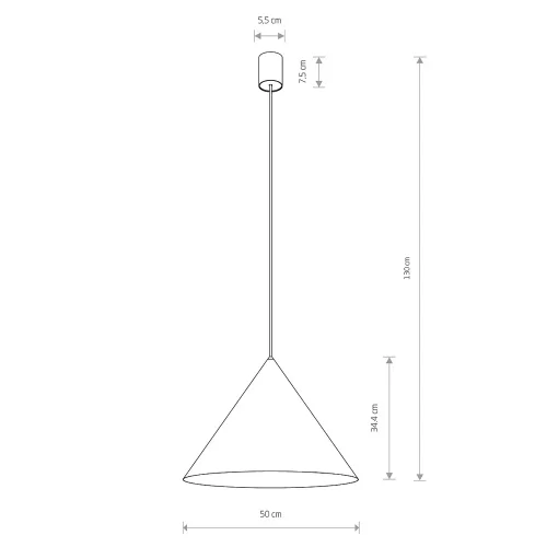 Светильник подвесной Zenith L 11484-NW Nowodvorski синий на 1 лампу, основание синее в стиле современный фото 9