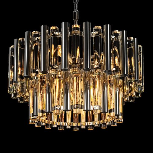 Люстра подвесная Boucle 10438/8 LOFT IT прозрачная на 8 ламп, основание никель в стиле современный фото 8 Люстра подвесная Boucle 10438/8 LOFT IT прозрачная на 8 ламп, основание никель в стиле современный фото 8