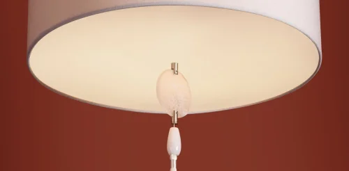 Люстра на штанге Agate FR2052PL-05N Freya серая на 5 ламп, основание никель в стиле классический прованс фото 5