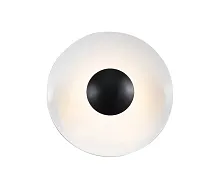 Бра LED Синди 08467-35,19 Kink Light белый на 1 лампу, основание чёрное в стиле современный хай-тек минимализм отражённый свет