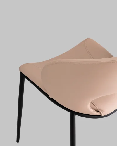 Стул Вивьен экокожа светло-бежевый УТ000040869 Stool Group, бежевый/экокожа, ножки/металл/чёрный, размеры - *780**** фото 8