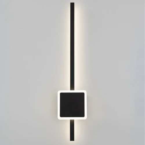 Бра с выключателем LED Стиг CL203411 Citilux чёрный на 1 лампа, основание чёрное в стиле хай-тек современный отражённый свет фото 2