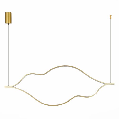 Светильник подвесной LED Cortile SL6106.203.65 ST-Luce золотой 1 лампа, основание золотое в стиле хай-тек  фото 2