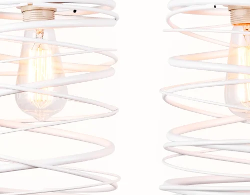 Светильник подвесной Traditional TR8402 Ambrella light белый 3 лампы, основание белое в стиле современный  фото 3