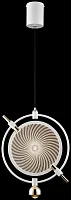 Светильник подвесной LED Laura WE430.01.006 Wertmark прозрачный 1 лампа, основание белое в стиле современный хай-тек 
