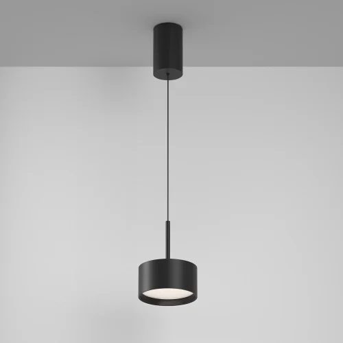 Светильник подвесной LED Glare P102PL-12W4K-B Maytoni чёрный 1 лампа, основание чёрное в стиле современный хай-тек  фото 3