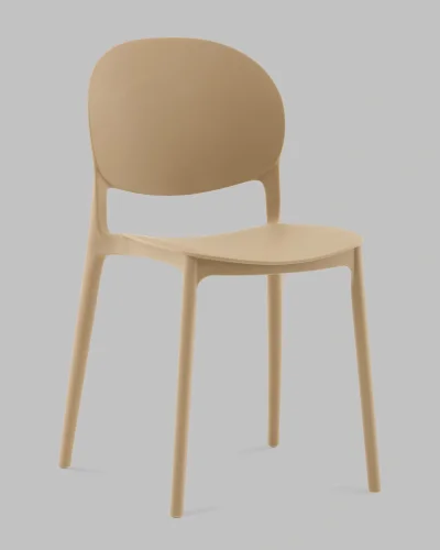 Стул Briny, пластик бежевый УТ000041343 Stool Group, бежевый/пластик, ножки/металл/бежевый, размеры - *780****
