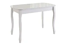 Стеклянный стол Экстра 2 белый / белый 505334 Woodville столешница белая из стекло