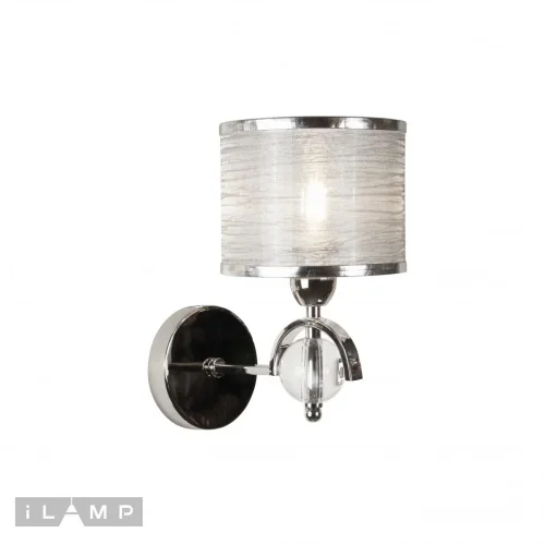 Бра Chelsea W2400-1 Nickel iLamp серебряный на 1 лампа, основание никель в стиле современный американский  фото 2