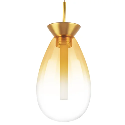 Светильник подвесной LED Colore 805113 Lightstar прозрачный 1 лампа, основание золотое в стиле арт-деко  фото 6