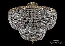 Люстра потолочная хрустальная 19091/55IV Pa C1 Bohemia Ivele Crystal прозрачная на 8 ламп, основание латунь в стиле классика sp
