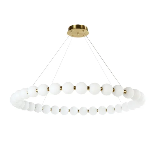Люстра подвесная LED Gubbare 4014-10P Favourite белая на 1 лампа, основание золотое в стиле современный  фото 2