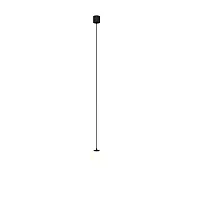Светильник подвесной LED Luna P039PL-5W3K-10-B Maytoni белый на 1 лампу, основание чёрное в стиле современный хай-тек 