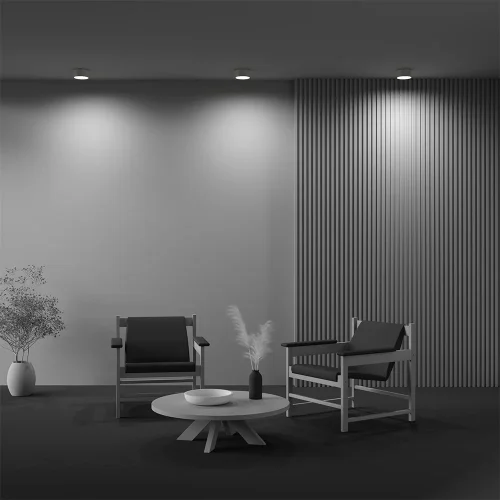 Светильник накладной LED Zon C032CL-12W3K-RD-MG Maytoni белый на 1 лампу, основание матовое золото в стиле современный фото 3