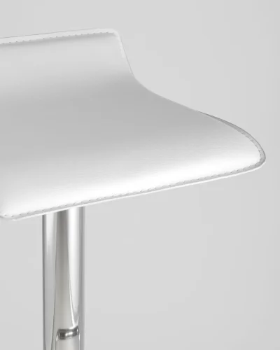Стул барный hi-tec NEW, белый NP ( набор 2 шт) УТ000038606 Stool Group, /экокожа, ножки/металл/, размеры - 630*830**** фото 8