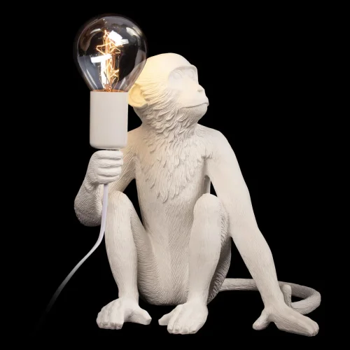 Настольная лампа Monkey 10314T/A LOFT IT без плафона 1 лампа, основание белое смола в стиле современный животные фото 4