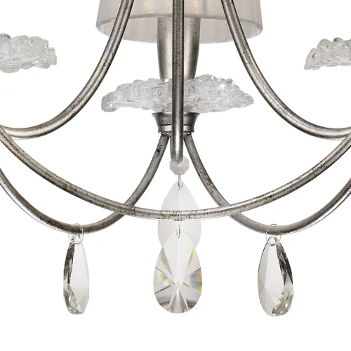 Люстра подвесная SOPHIE 6303 Mantra белая на 3 лампы, основание серебряное в стиле современный  фото 5
