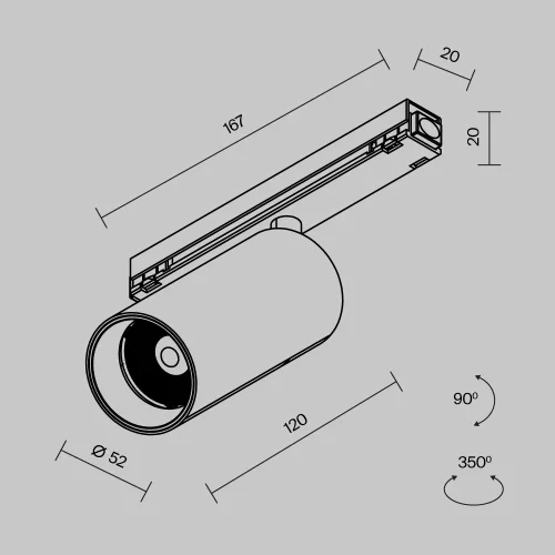 Трековый светильник LED уличный Exility IP O-TR02-1-S-15WB3K Maytoni чёрный для шинопроводов серии Exility IP чёрный фото 9