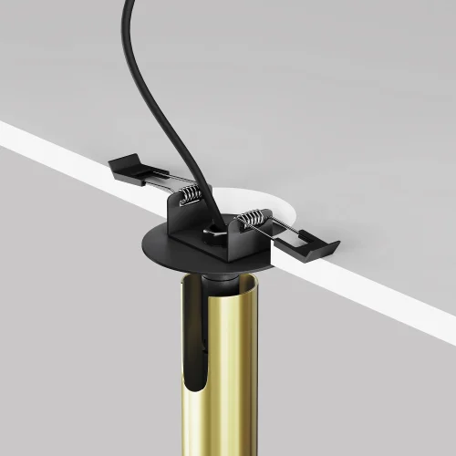 Светильник точечный LED Focus T C141RS-L125-6W4K-BBS Maytoni латунь на 1 лампу, основание латунь чёрное в стиле современный хай-тек трубочки фото 8