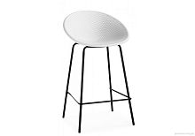 Полубарный стул Zeta white / black 15701 Woodville, /, ножки/металл/чёрный, размеры - ****500*510