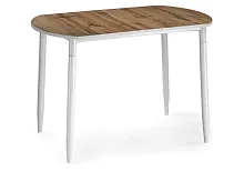 Стол деревянный раскладной Гуанг дуб вотан / белый 459640 Woodville столешница дуб вотан из пластик