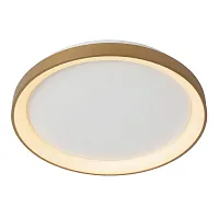 Светильник потолочный LED Vidal 46103/38/02 Lucide матовый золото белый на 1 лампу, основание матовое золото в стиле современный 