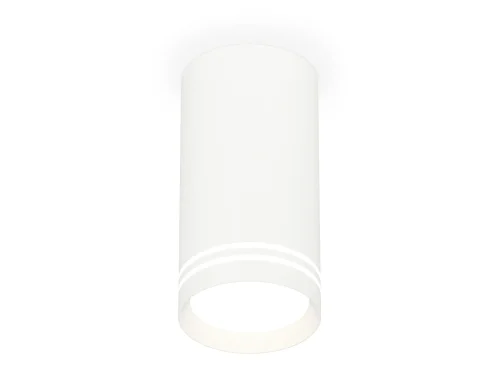 Светильник накладной XS8161007 Ambrella light белый 1 лампа, основание белое в стиле хай-тек круглый
