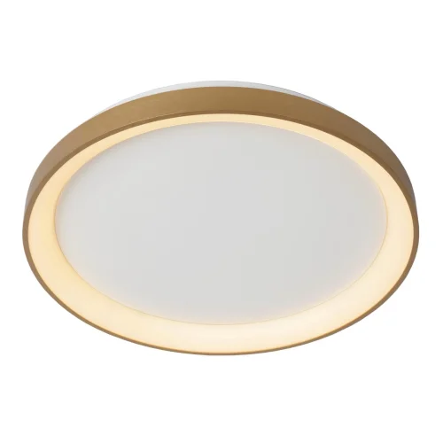 Светильник потолочный LED Vidal 46103/38/02 Lucide матовый золото белый на 1 лампу, основание матовое золото в стиле современный 