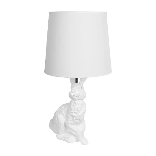 Настольная лампа Раббит (Rabbit) 10190 White LOFT IT белая на 1 лампу, основание белое смола в стиле современный животные фото 5