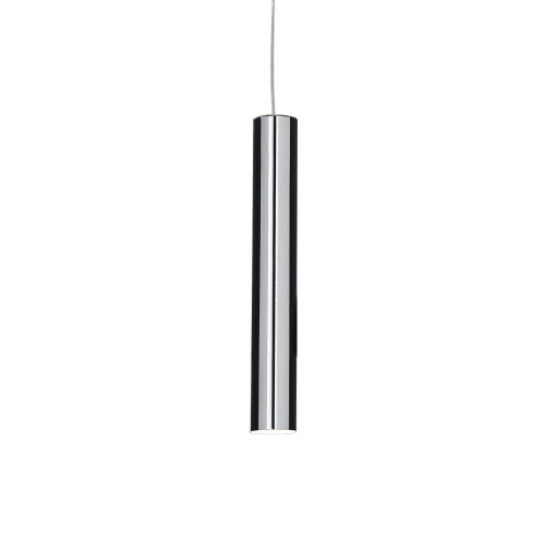 Светильник подвесной LOOK SP1 D06 CROMO Ideal Lux хром на 1 лампу, основание хром в стиле современный трубочки