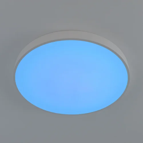 Светильник потолочный LED RGB с пультом Купер CL724105G0 Citilux белый 1 лампа, основание белое в стиле современный хай-тек минимализм с пультом фото 5
