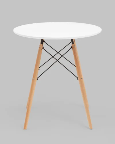 Стол круглый EAMES DSW NEW D=70, белый УТ000038929 Stool Group столешница белая из мдф фото 2