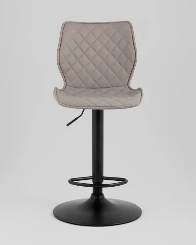 Стул барный Dome, экокожа, серый (набор 2 шт) УТ000039936 Stool Group, серый/экокожа, ножки//чёрный, размеры - ****445*520 фото 8
