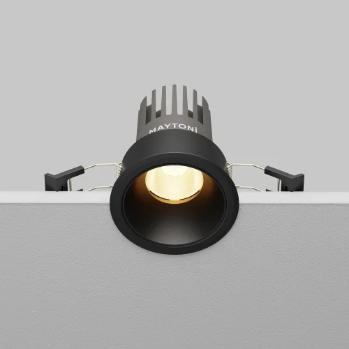 Светильник точечный LED Dip DL115-10W-3K-B Maytoni чёрный на 1 лампу, основание чёрное в стиле современный хай-тек круглый фото 6