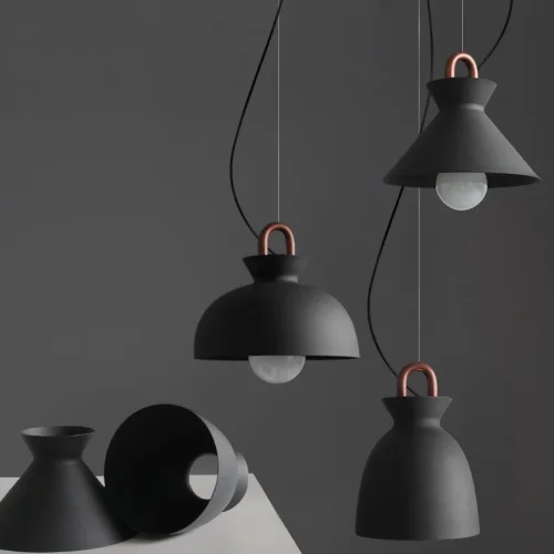 Светильник подвесной Omg 101865-26 ImperiumLoft чёрный 1 лампа, основание чёрное в стиле современный скандинавский  фото 4