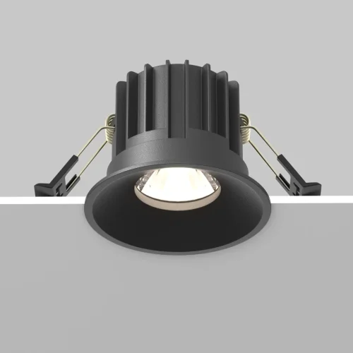 Светильник точечный LED Round DL058-12W4K-B Maytoni чёрный 1 лампа, основание  в стиле современный  фото 6