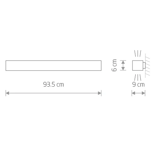 Бра Soft Софт Валл 90x6 (Soft Wall Led 90x6) 7548-NW Nowodvorski белый на 1 лампу, основание белое в стиле современный фото 4 Бра Soft Софт Валл 90x6 (Soft Wall Led 90x6) 7548-NW Nowodvorski белый на 1 лампу, основание белое в стиле современный фото 4