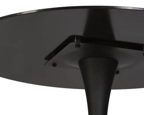 Стол обеденный 209TD-LMZL MIA, черная столешница, черное основание (B-03) Dobrin столешница чёрная из стекло фото 2