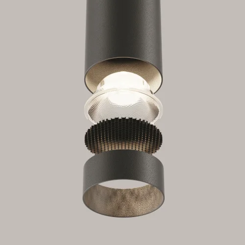 Светильник подвесной Focus LED P072PL-L12B4K-1 Maytoni чёрный на 1 лампу, основание чёрное в стиле современный хай-тек фото 18