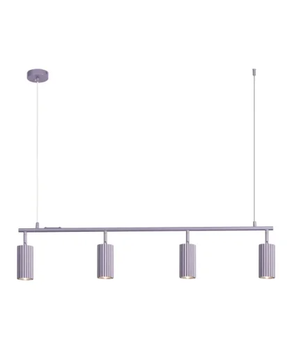 Светильник подвесной Cora V11782-4P Moderli серый на 4 лампы, основание серое в стиле минимализм современный линейный фото 2 Светильник подвесной Cora V11782-4P Moderli серый на 4 лампы, основание серое в стиле минимализм современный линейный фото 2