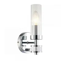 Бра с диммером Aesthetic 2672-1W Favourite прозрачный 1 лампа, основание хром в стиле арт-деко классика 