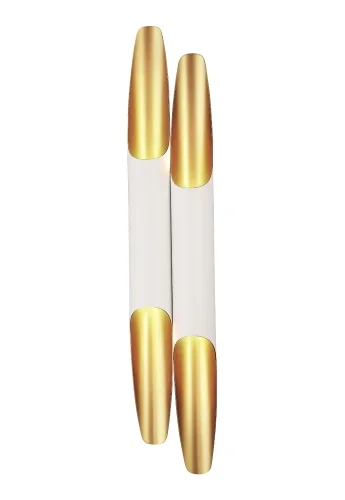 Бра CLT 332W4-V2 WH-GO Crystal Lux золотой белый на 4 лампы, основание белое в стиле современный  фото 4
